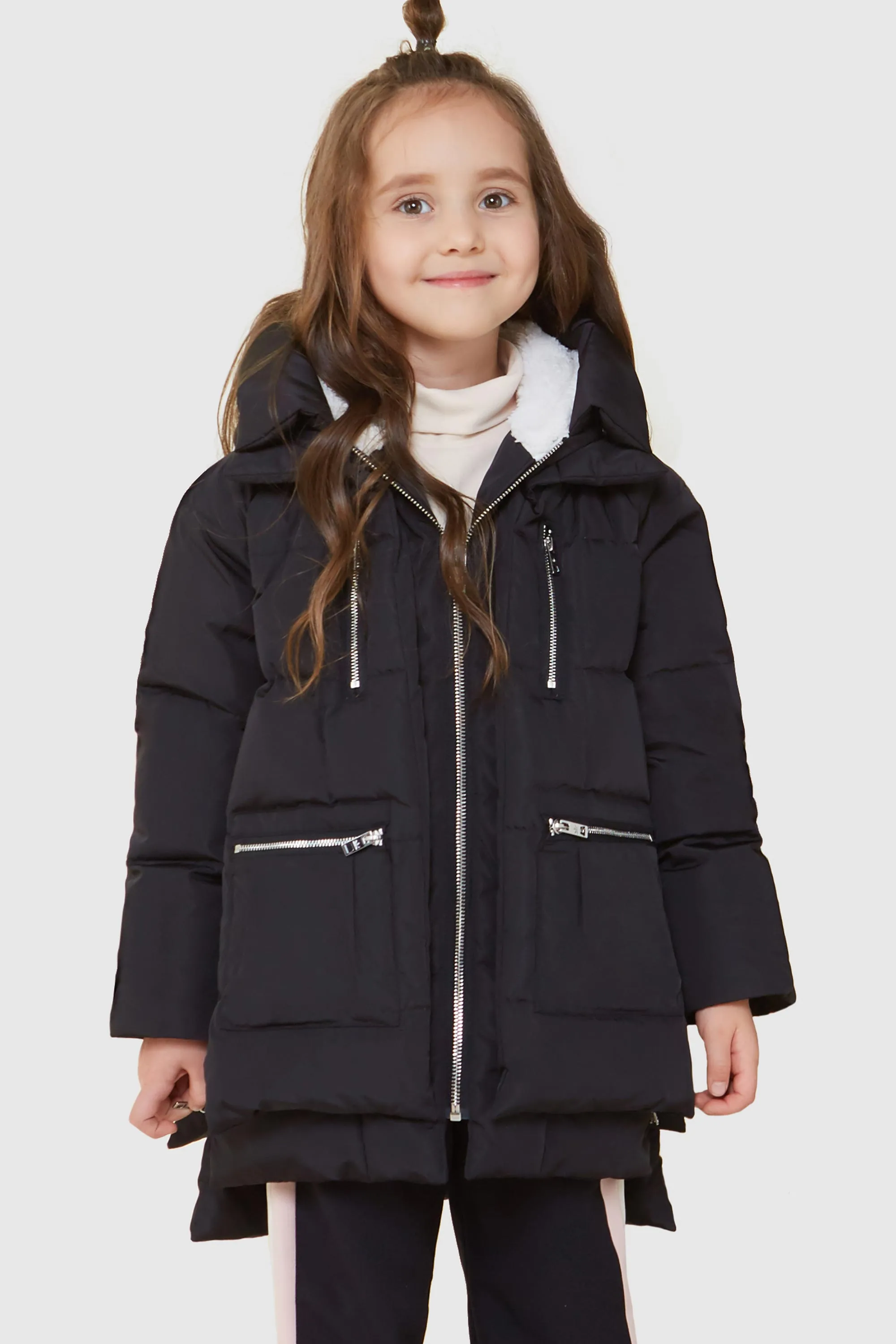 092 Classics Children Thickened Hooded Down Coat