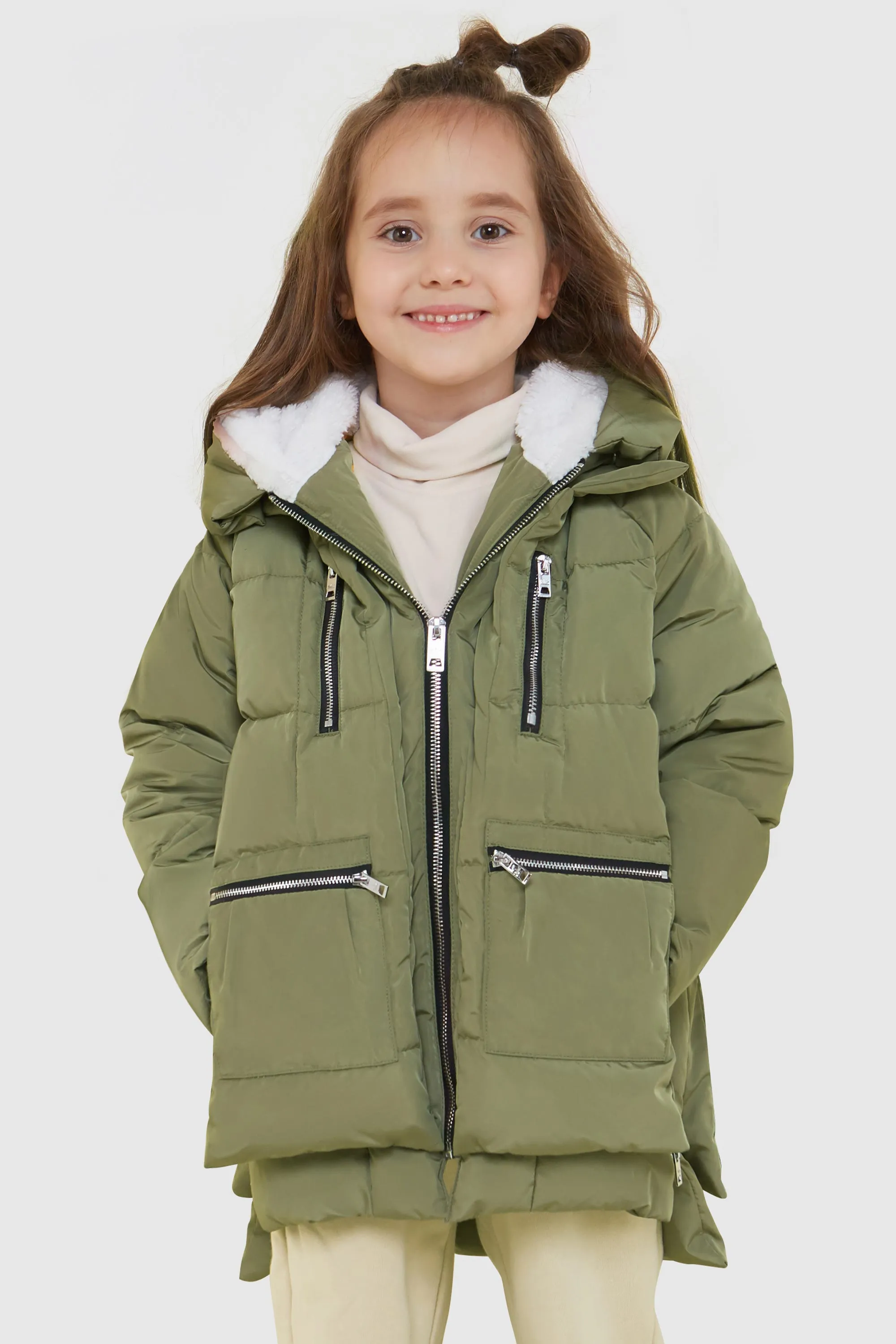 092 Classics Children Thickened Hooded Down Coat