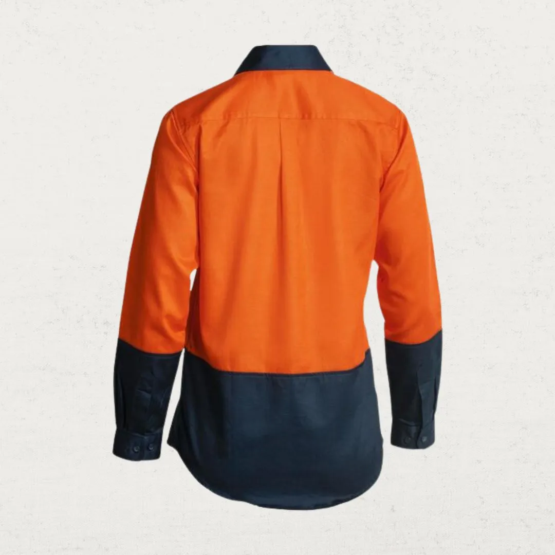 190gsm Hi Vis Two Tone Drill Long Sleeve Shirt