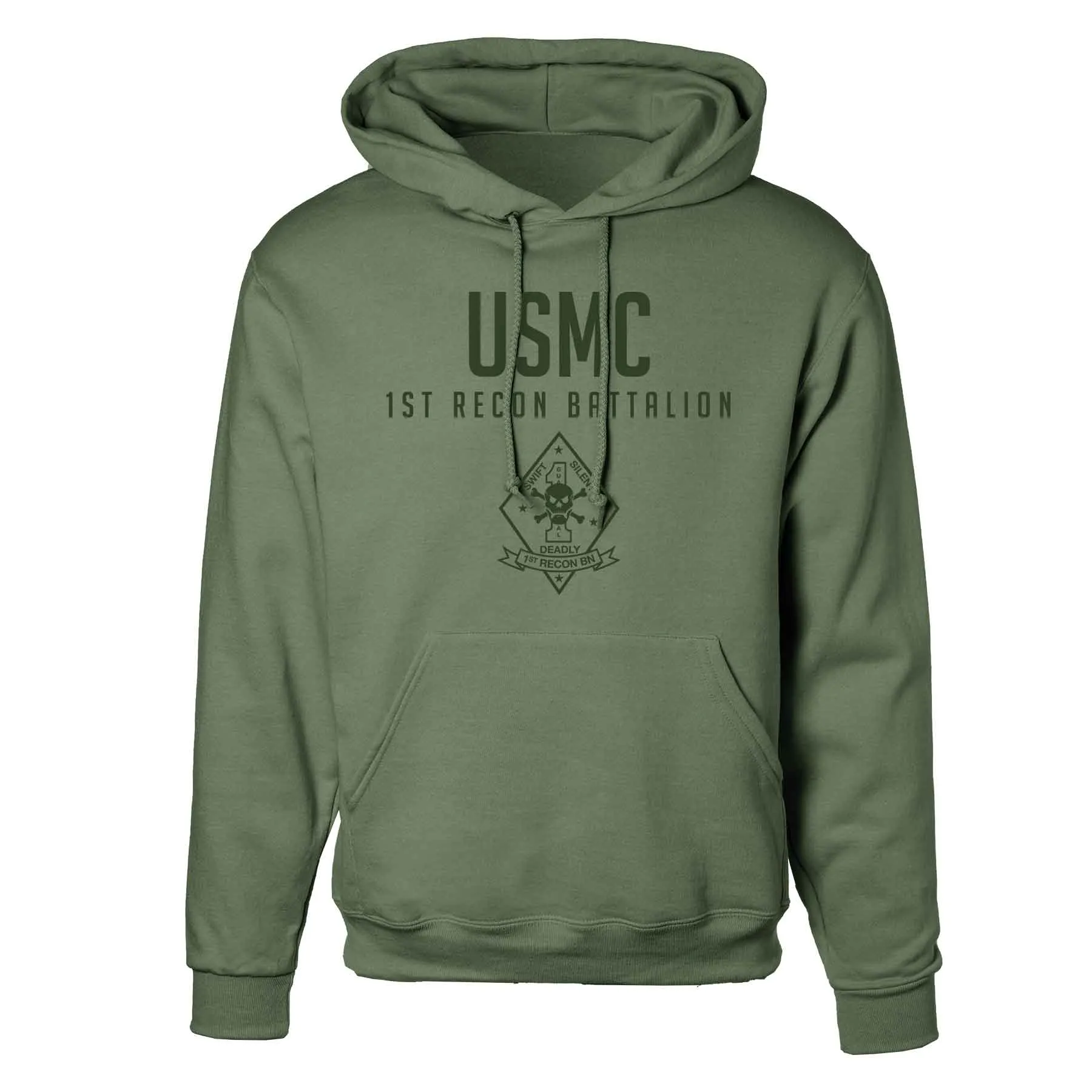 1st Recon Battalion Tonal Hoodie