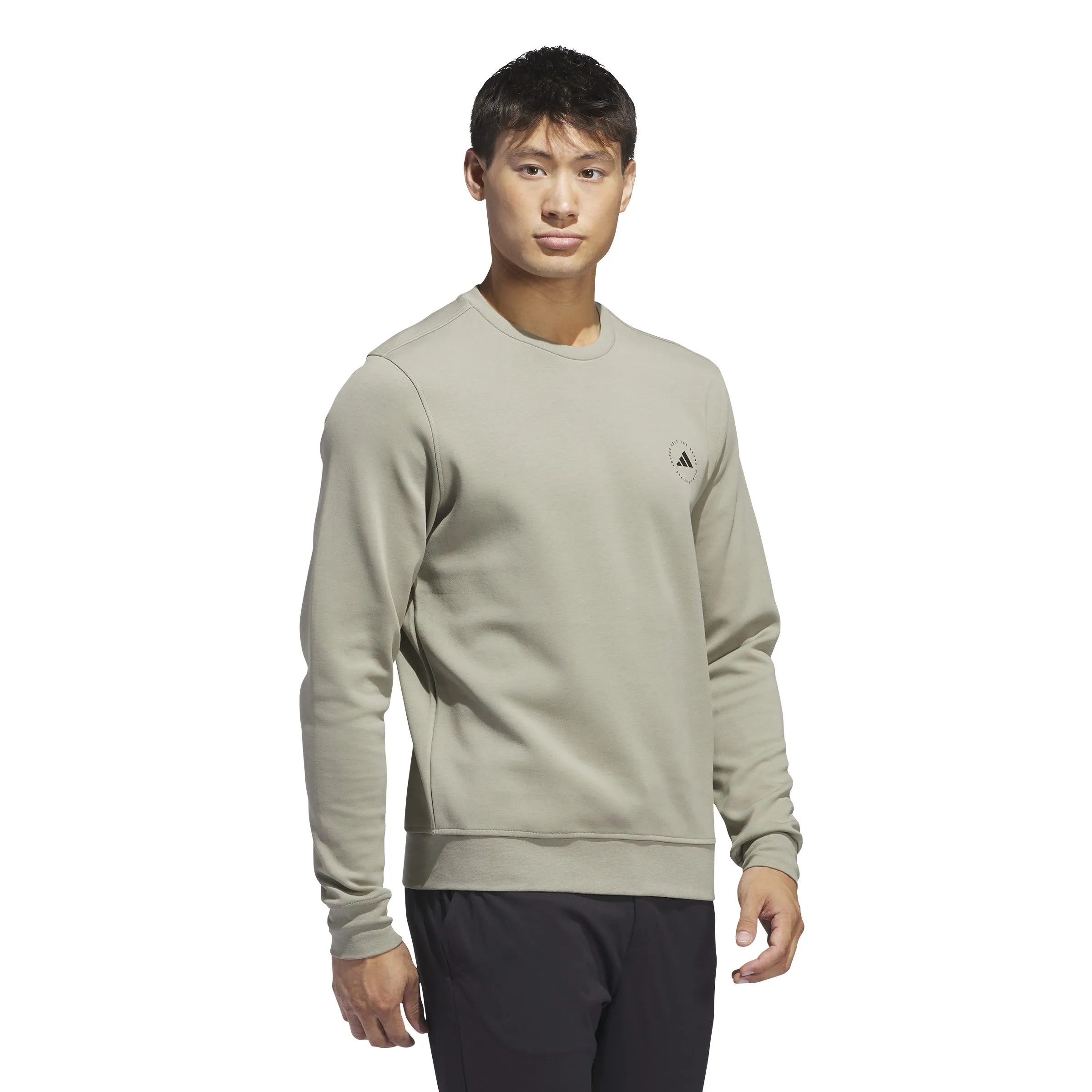 adidas Golf Crewneck Sweatshirt- Silver Pebble