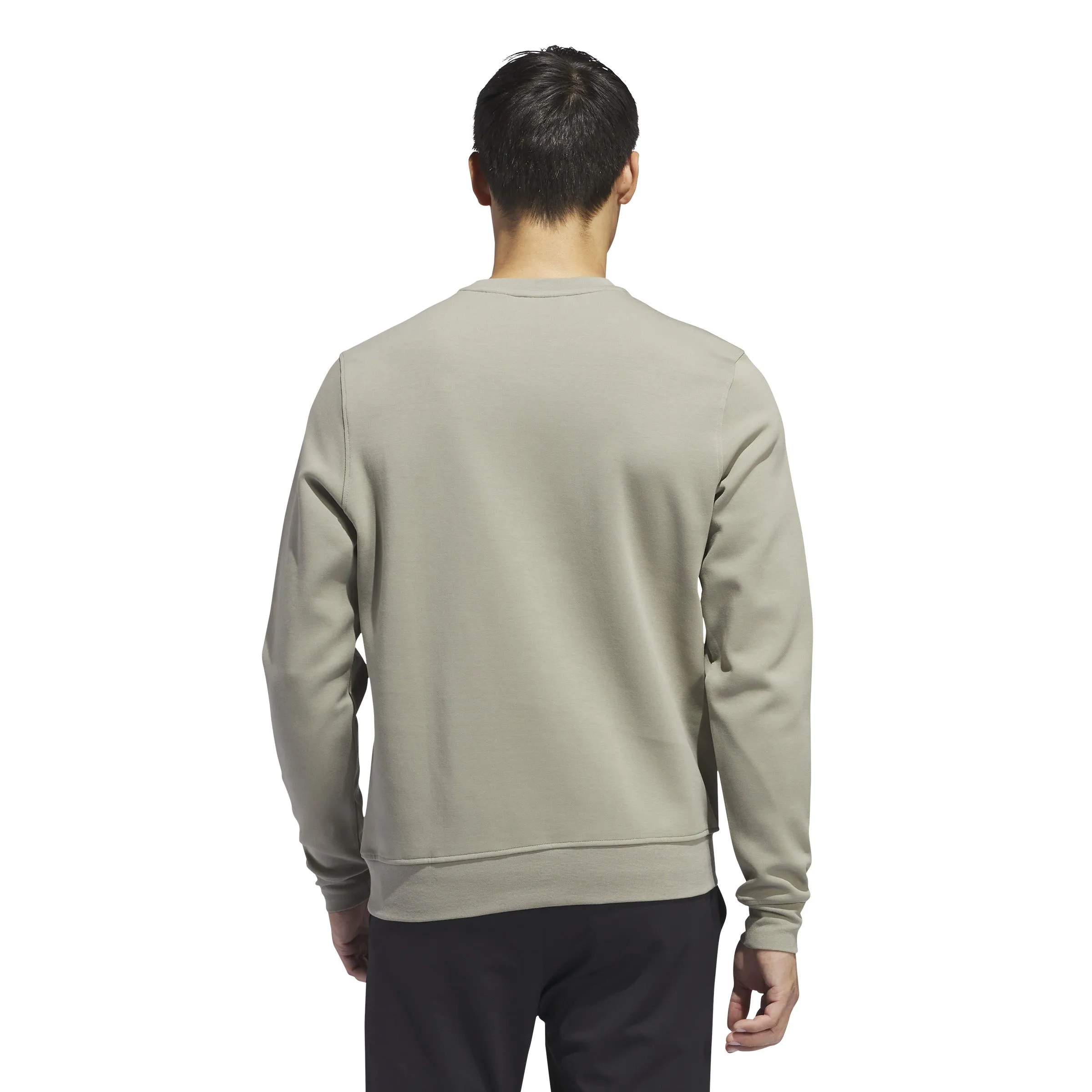 adidas Golf Crewneck Sweatshirt- Silver Pebble