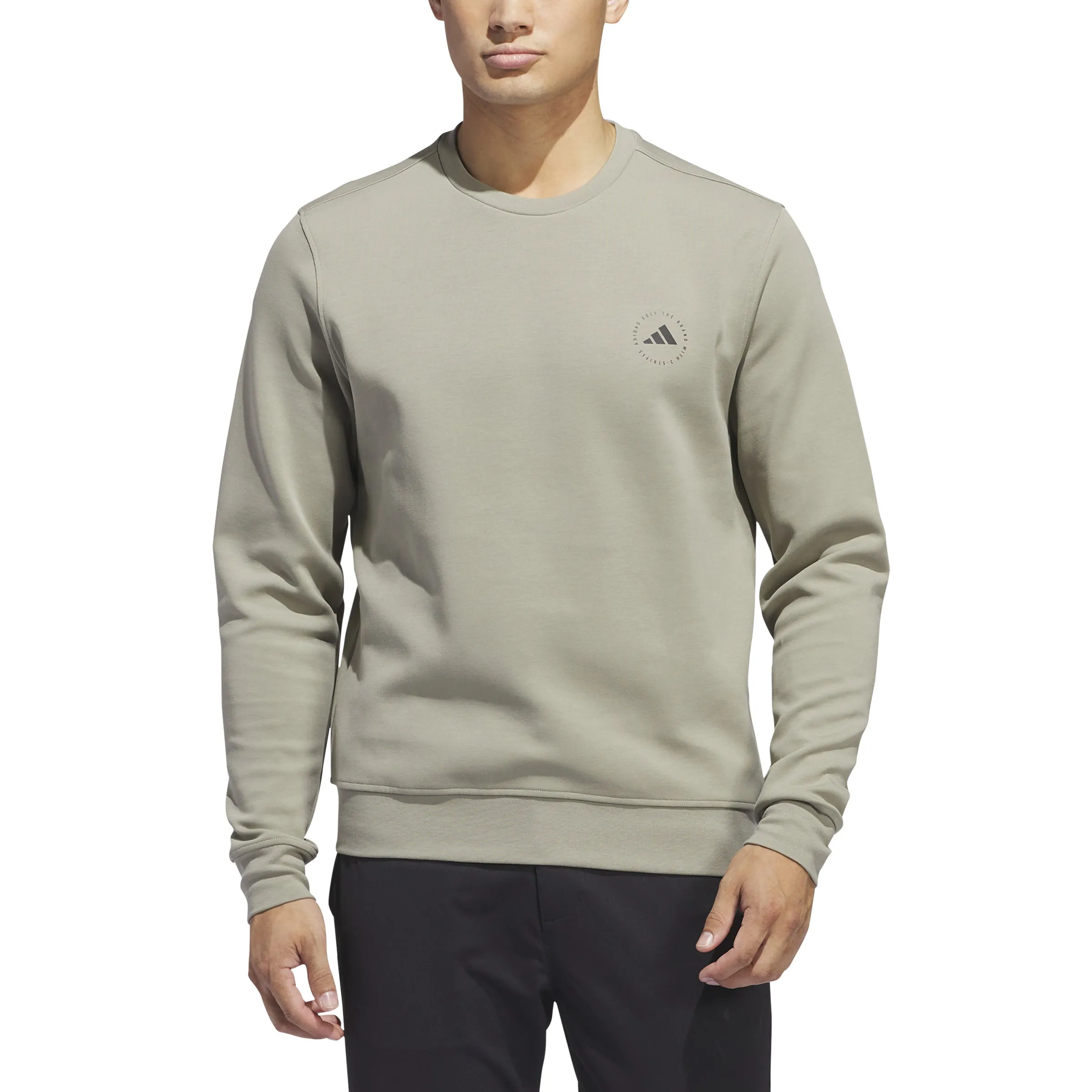 adidas Golf Crewneck Sweatshirt- Silver Pebble