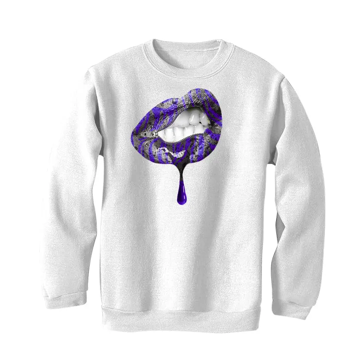 Air Jordan 3 "Dark Iris" White T-Shirt (LIPS UNSEALED)