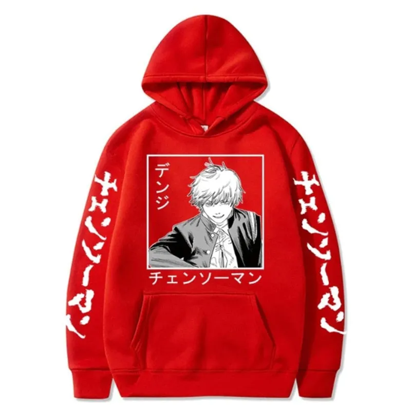 Aki Hayakawa Chainsaw Man Hoodie Printed Sweatshirts Long Sleeve Winter Pullovers