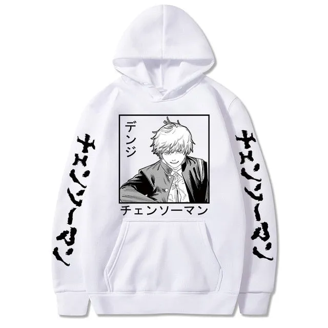 Aki Hayakawa Chainsaw Man Hoodie Printed Sweatshirts Long Sleeve Winter Pullovers