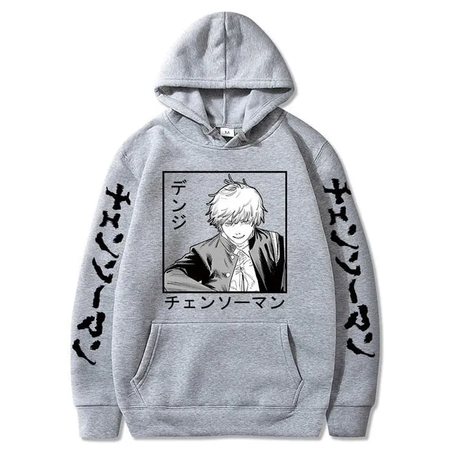 Aki Hayakawa Chainsaw Man Hoodie Printed Sweatshirts Long Sleeve Winter Pullovers