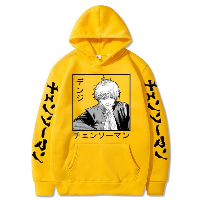 Aki Hayakawa Chainsaw Man Hoodie Printed Sweatshirts Long Sleeve Winter Pullovers