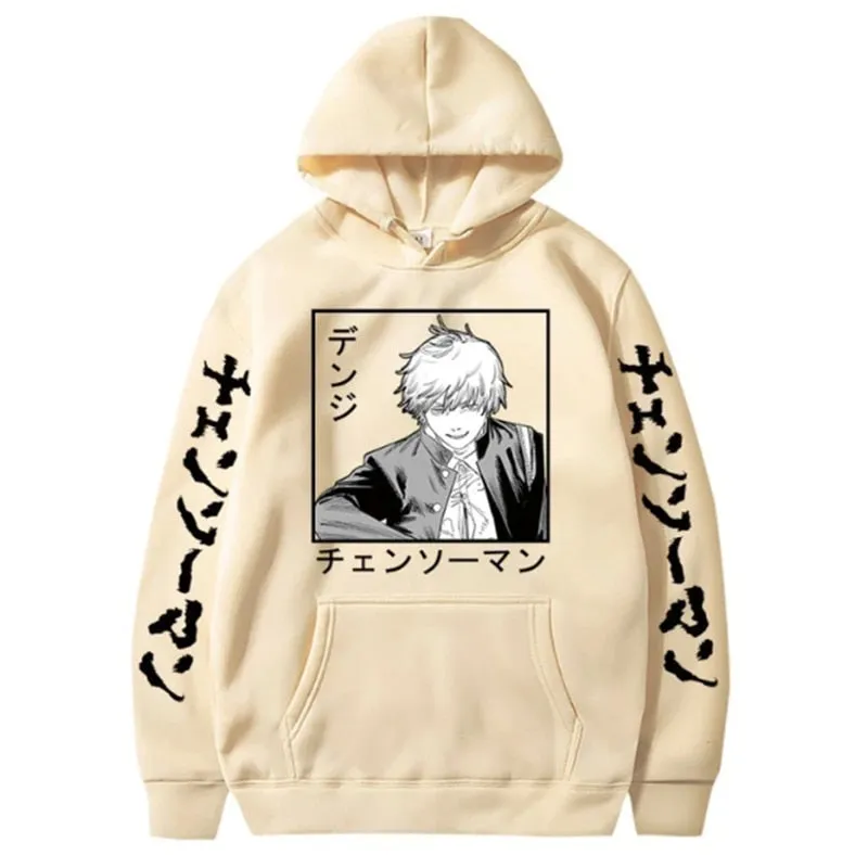 Aki Hayakawa Chainsaw Man Hoodie Printed Sweatshirts Long Sleeve Winter Pullovers