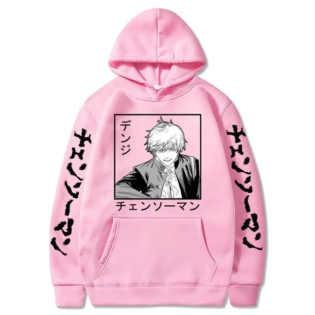 Aki Hayakawa Chainsaw Man Hoodie Printed Sweatshirts Long Sleeve Winter Pullovers