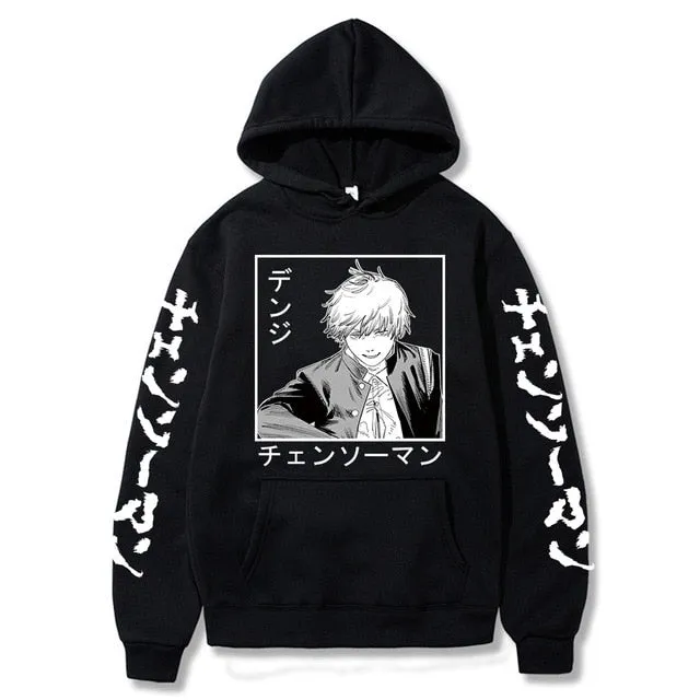 Aki Hayakawa Chainsaw Man Hoodie Printed Sweatshirts Long Sleeve Winter Pullovers