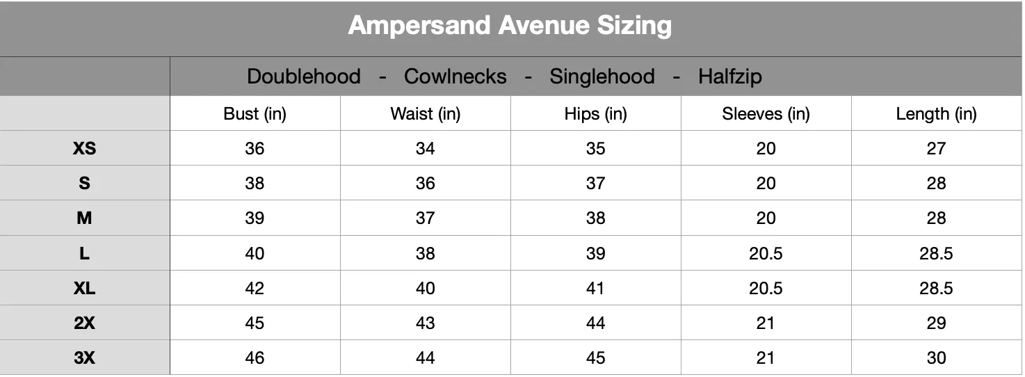 Ampersand Avenue - Doublehood Sweatshirt - All Booked