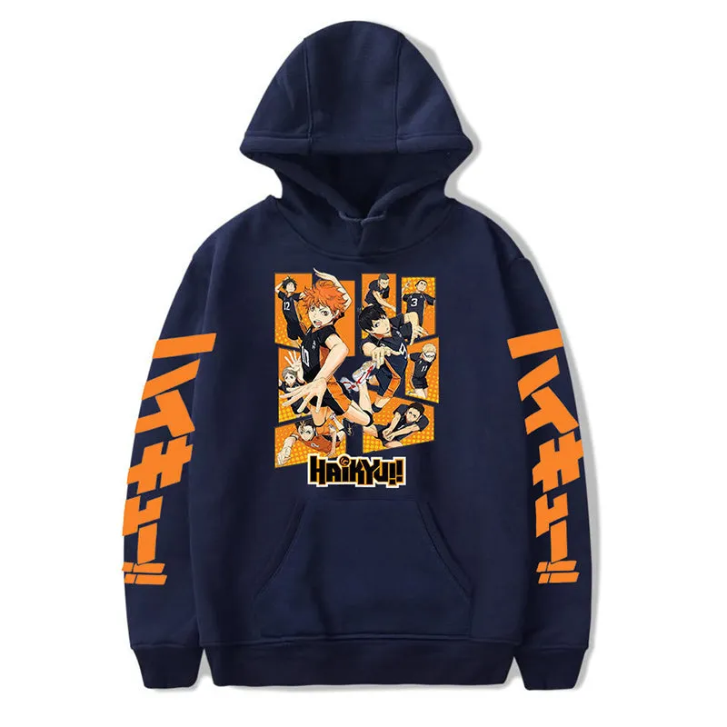 Anime Haikyuu Hoodies  Karasuno Fly High