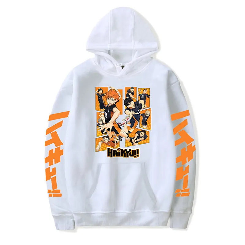 Anime Haikyuu Hoodies  Karasuno Fly High