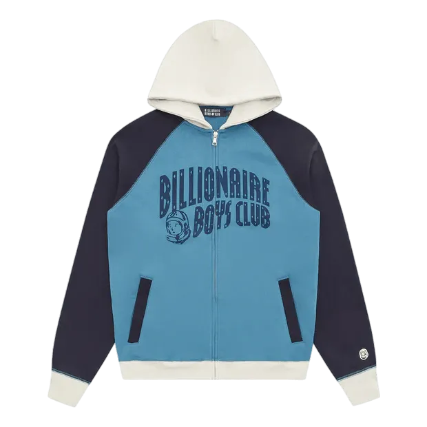 Arch Logo Zip Hood Blue