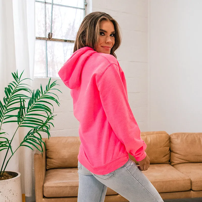 Arrow 22 Neon Pink Hoodie