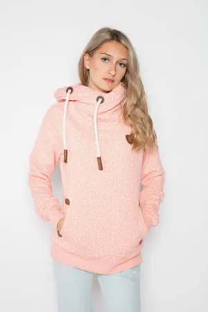 Artemis Minidots Peach White Hoodie