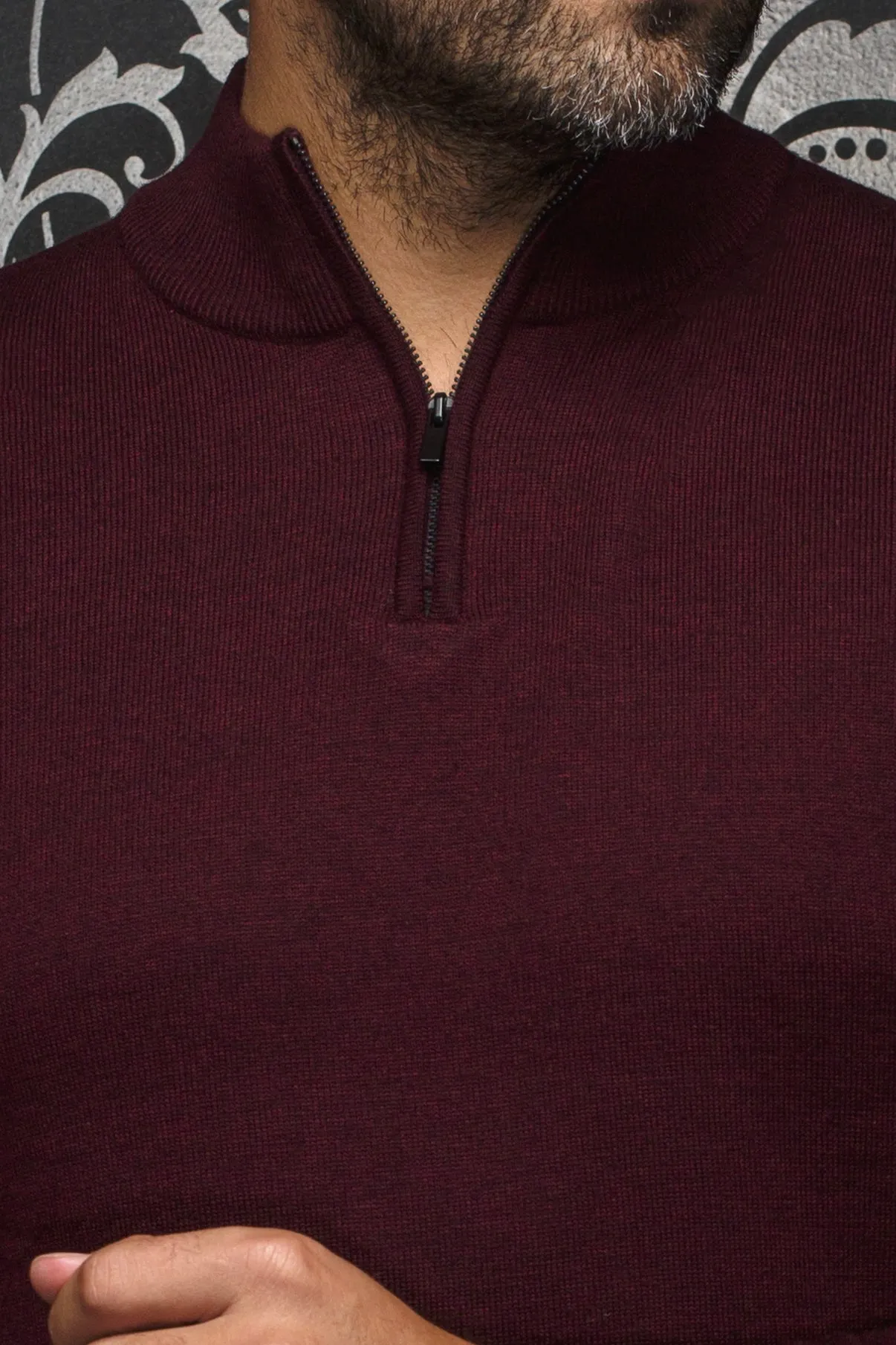 Au Noir Sweaters | Mesta Burgundy