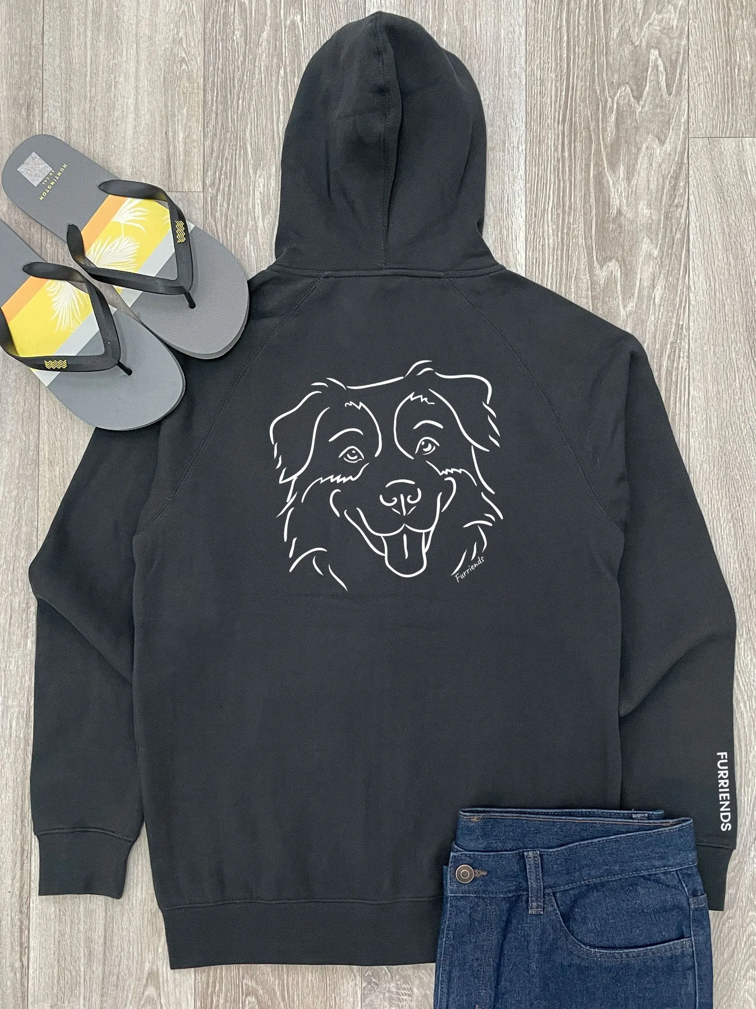 Australian Shepherd Zip Front Hoodie