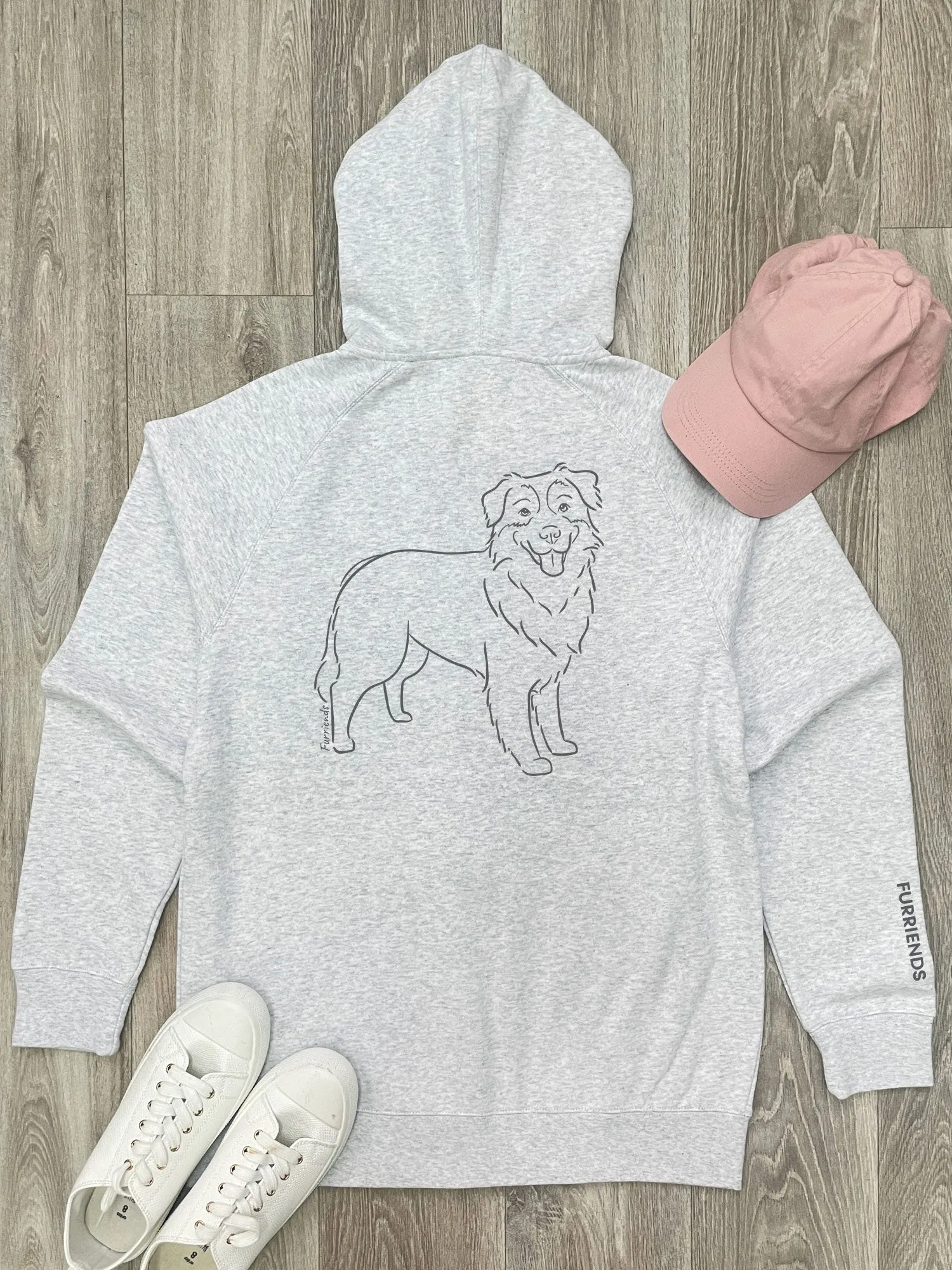 Australian Shepherd Zip Front Hoodie