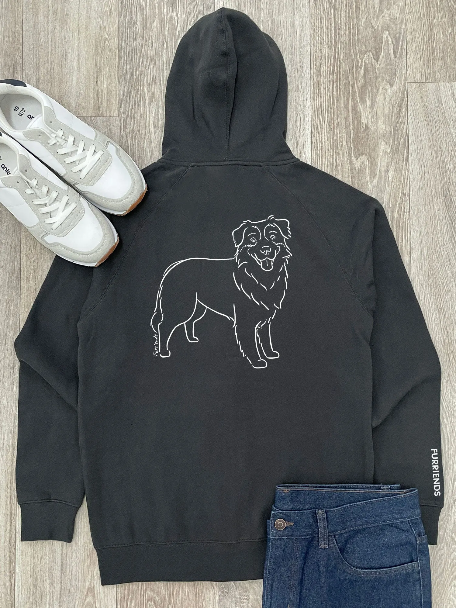 Australian Shepherd Zip Front Hoodie