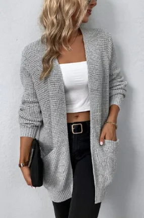 Bella waffle sweater cardigan