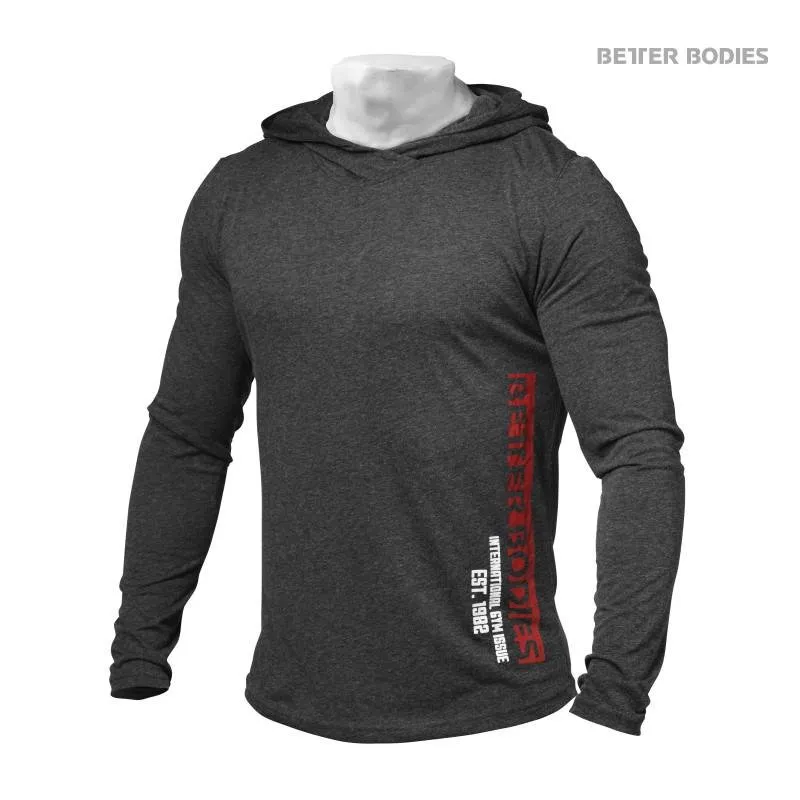 Better Bodies Mens Soft Hoodie - Anthracite Melange