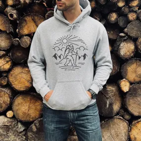 Bigfoot Hiking Hoodies - light or dark artwork