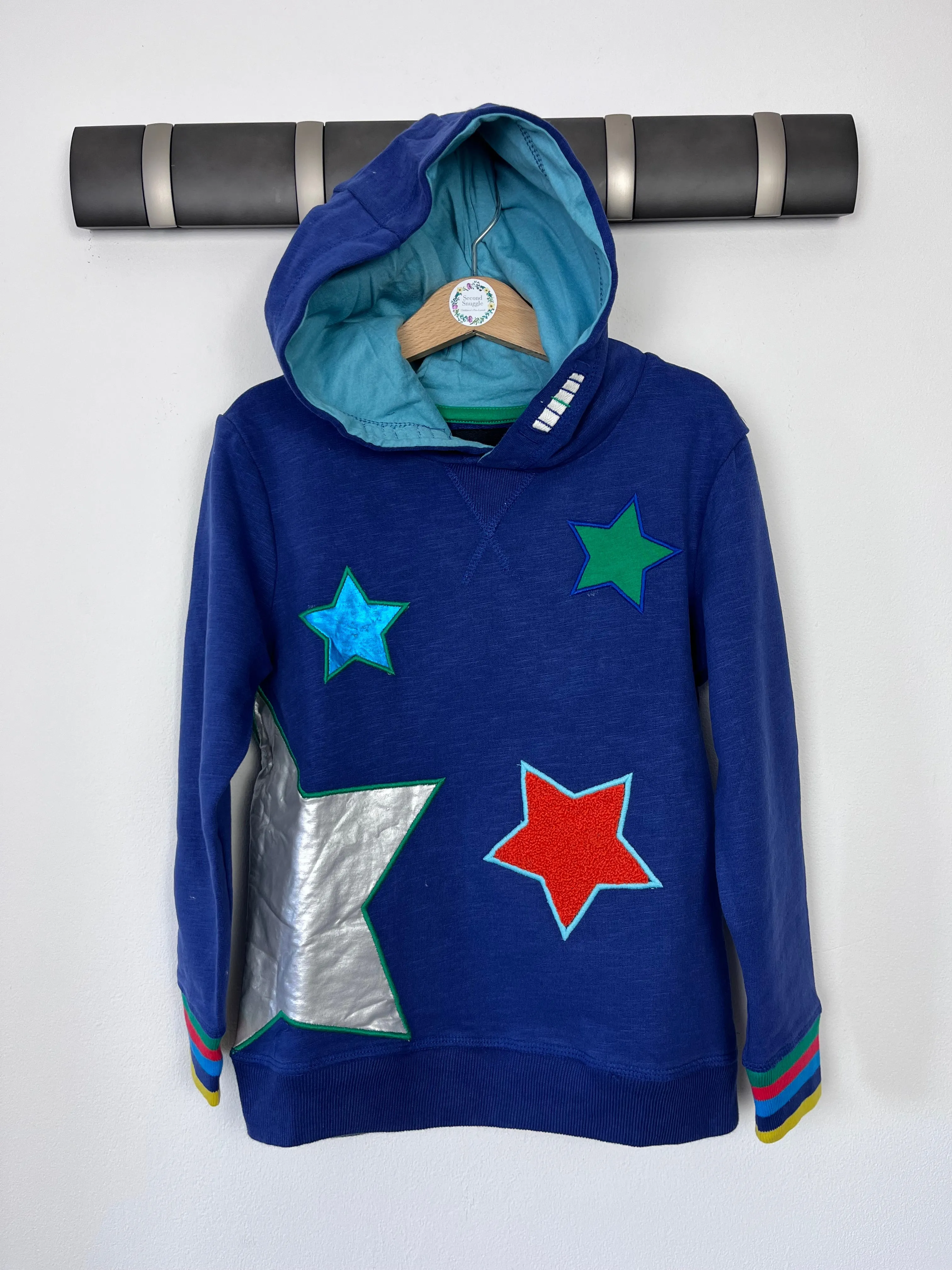 Boden Navy Star Hoodie