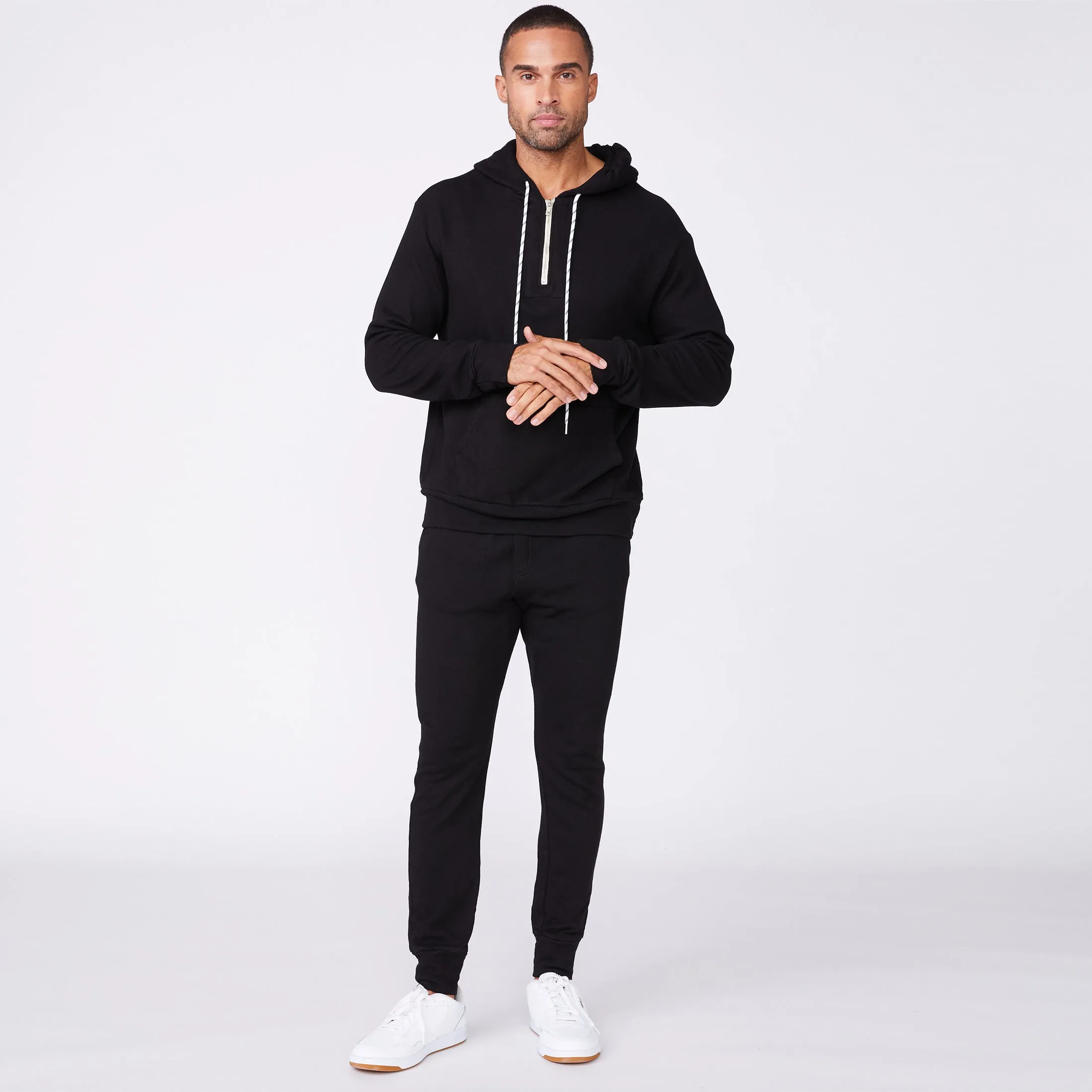 Bungee Cord Quarter Zip Hoody