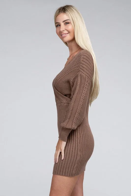 Cable Knit Sweater Dress