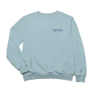 Café del Mar Ibiza Blue Embroidered Logo Unisex Sweatshirt