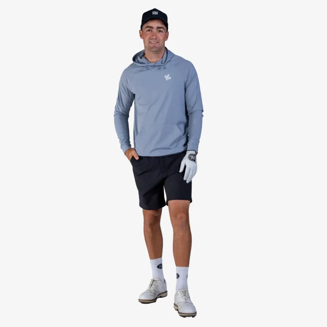 Clubhouse Script Hoodie in Pale Blue