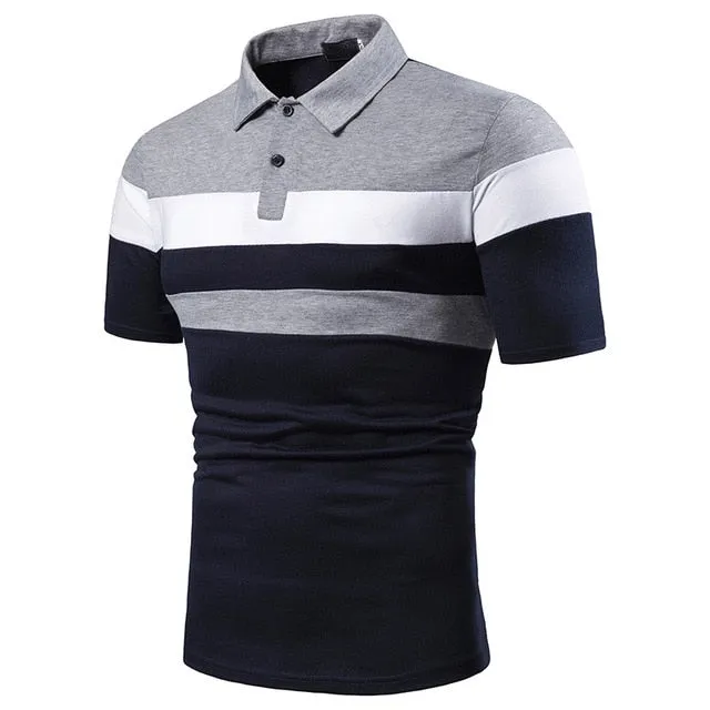 Contrast Color Polo Shirt
