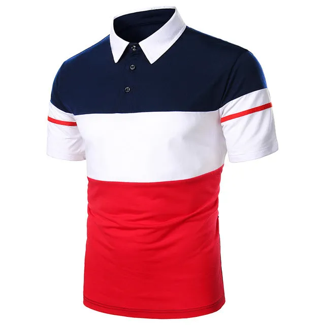 Contrast Color Polo Shirt
