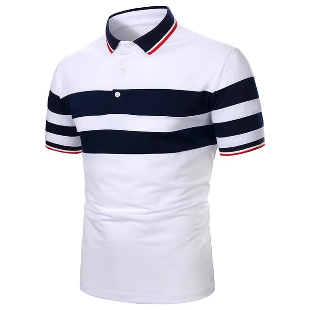 Contrast Color Polo Shirt