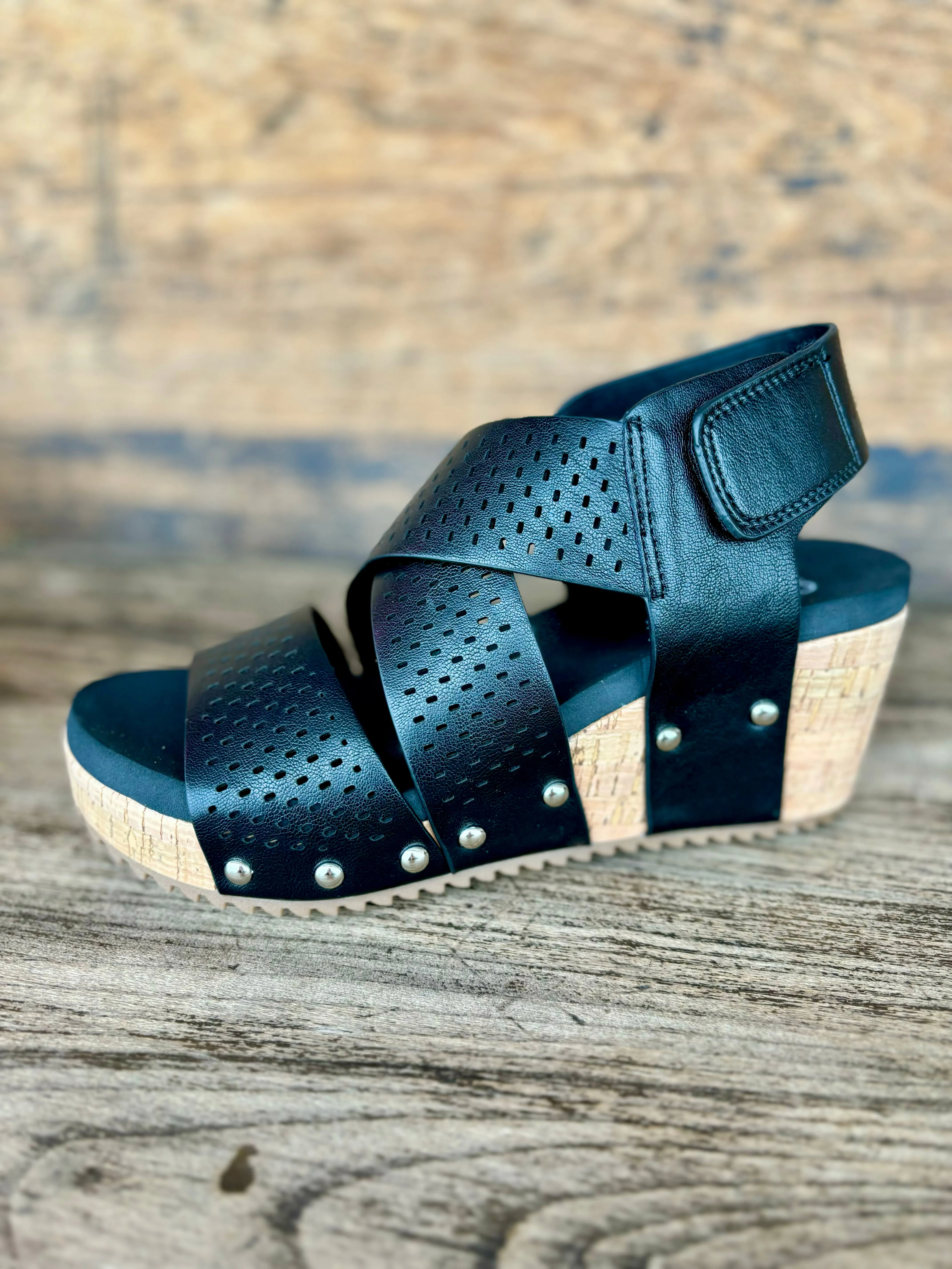 Corky's Black Guilty Pleasure Sandals