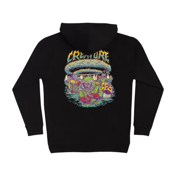 “Creature Doomsday Pullover Hoodie - Classic Black with Stylish Design”