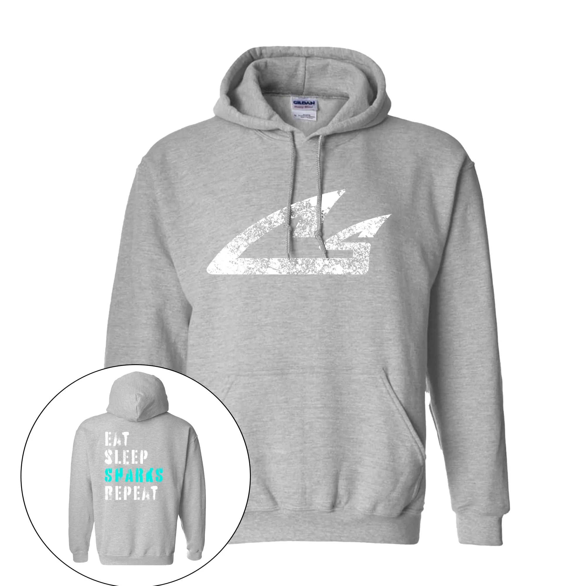 CSS - Eat Sleep Sharks Repeat LOGO - Hoodie