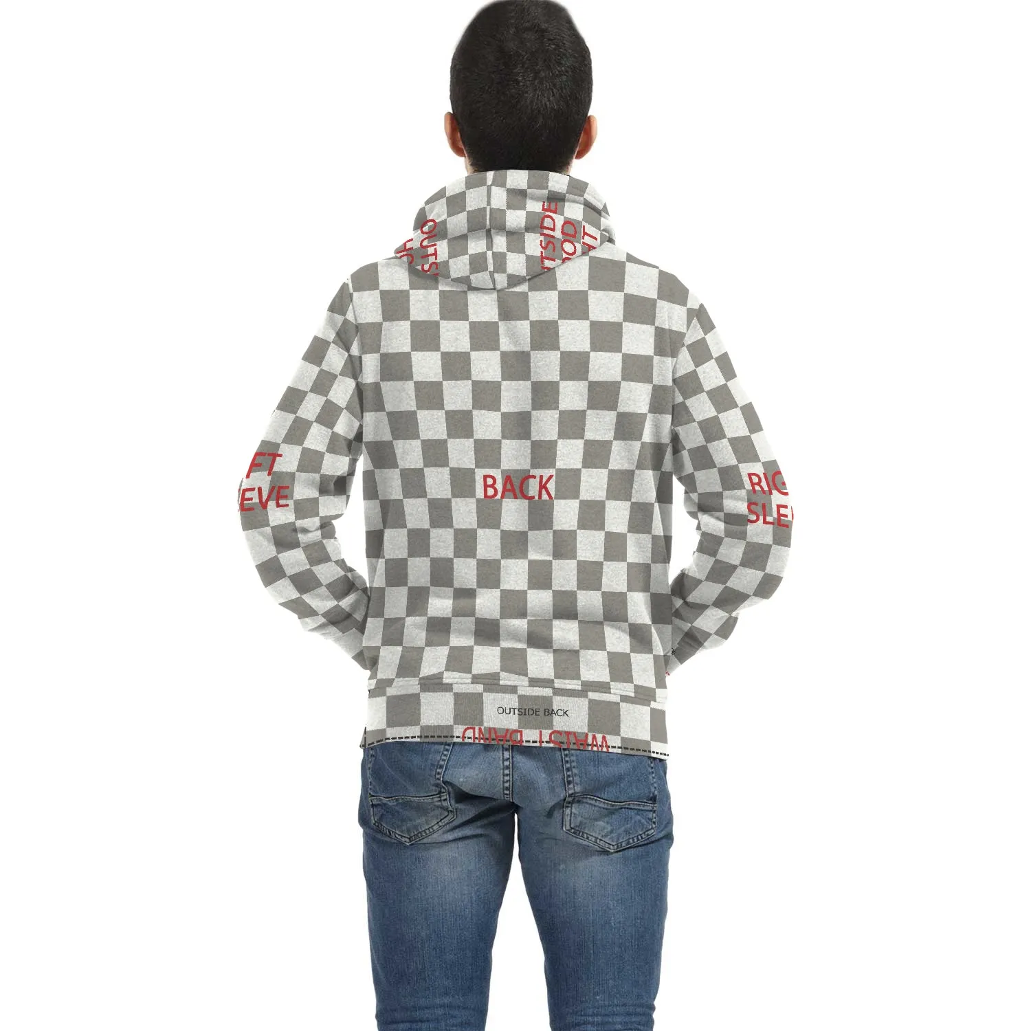 Custom Designed All-Over-Print Zip Hoodie