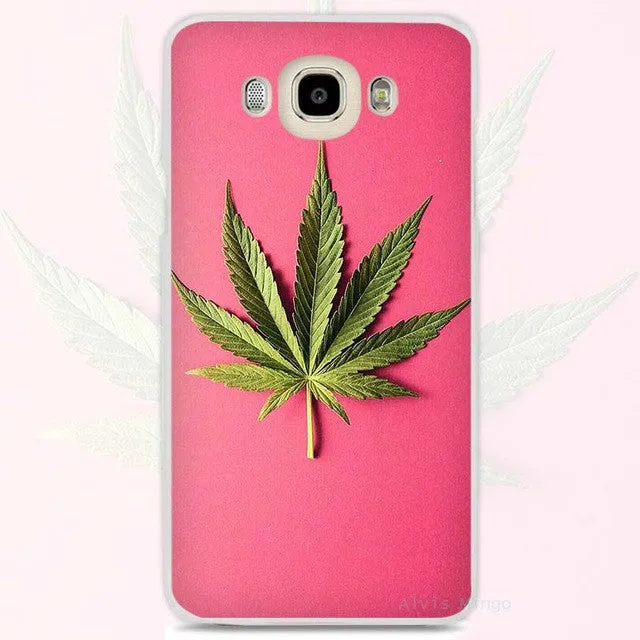 Dank Master Weed Leaf Pink Cell Phone Case for Samsung Galaxy