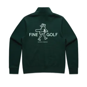 Fine Golf The Golf Girl 1/4 Zip Sweatshirt - Pine Green