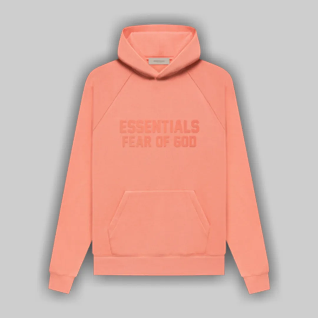 FOG ESSENTIALS HOODIE CORAL