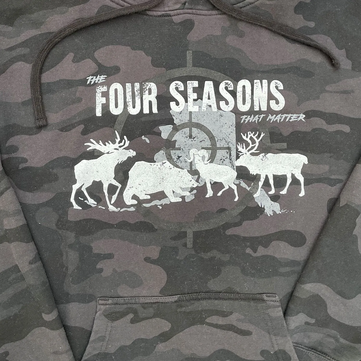 Four Seasons Black Camo Hoodie