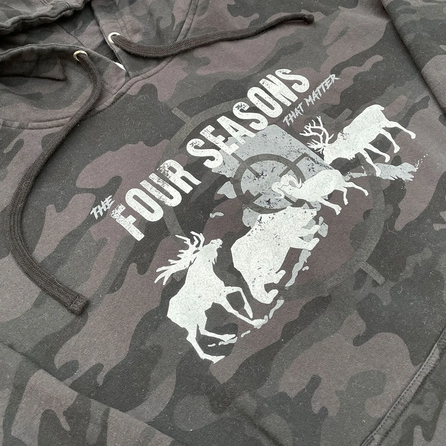 Four Seasons Black Camo Hoodie