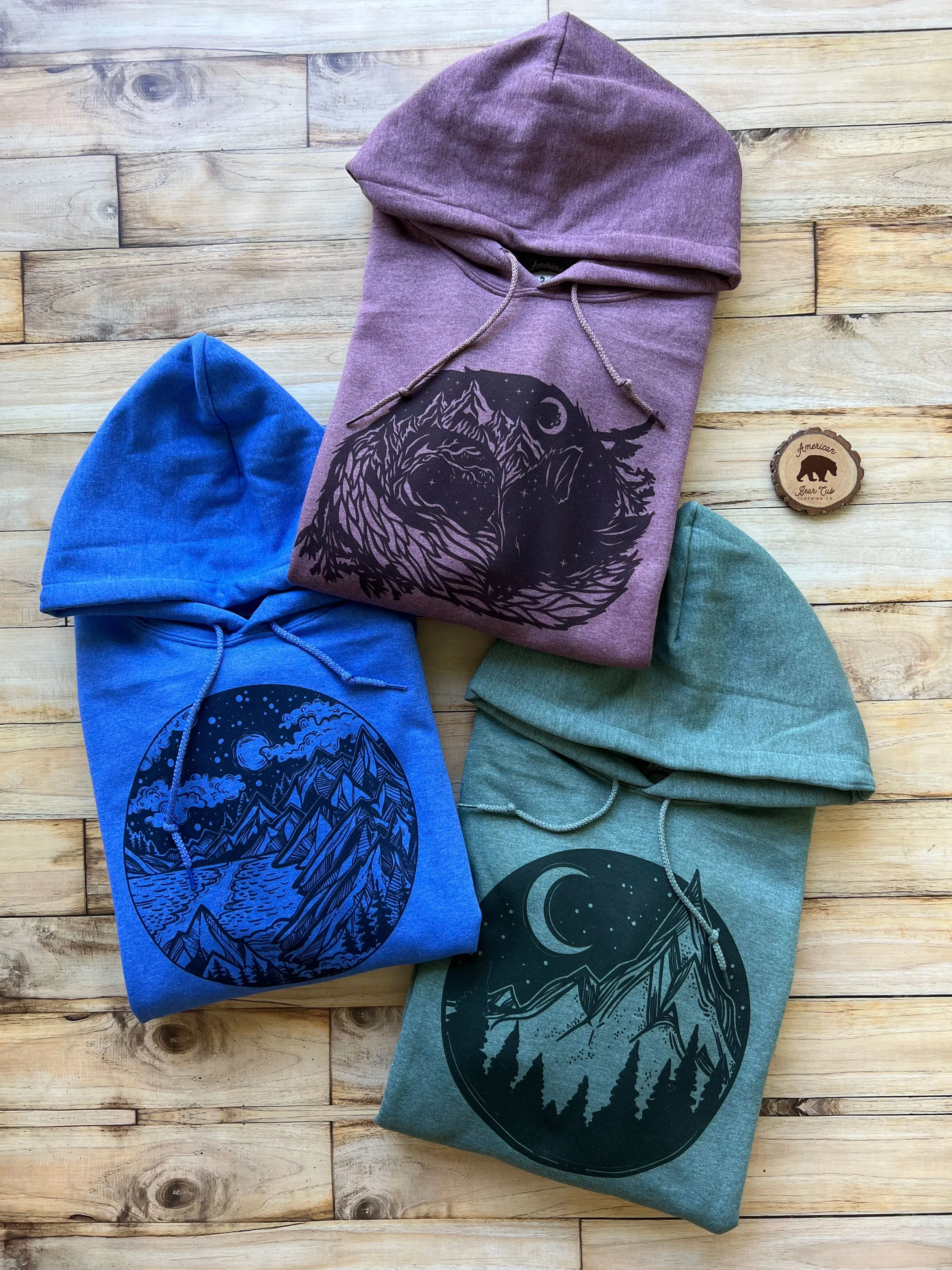 Fox Mountain Adult Hoodies