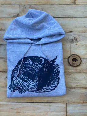 Fox Mountain Adult Hoodies