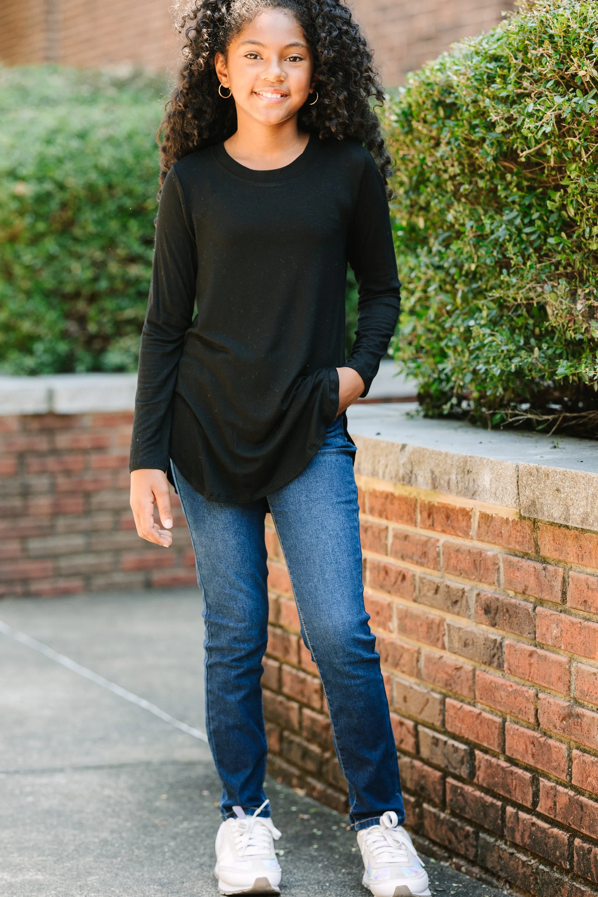 Girls: Won't Let You Down Black Classic Top