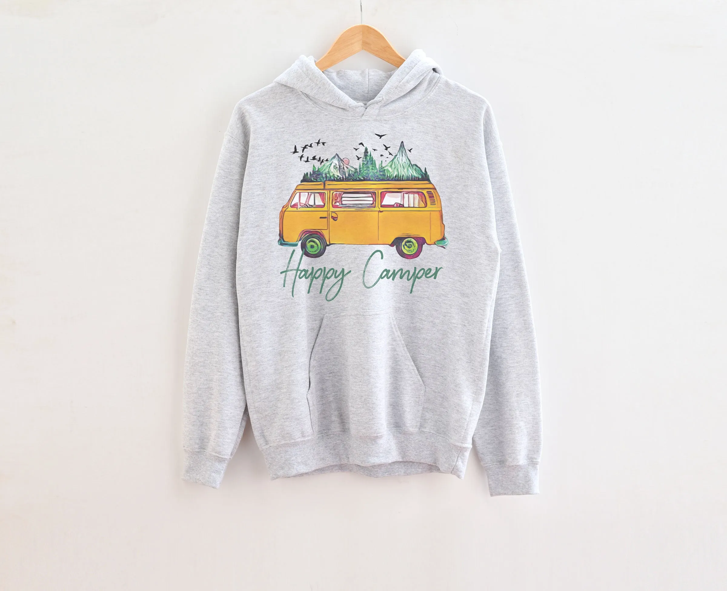 Happy Camper Van Adult Hoodies