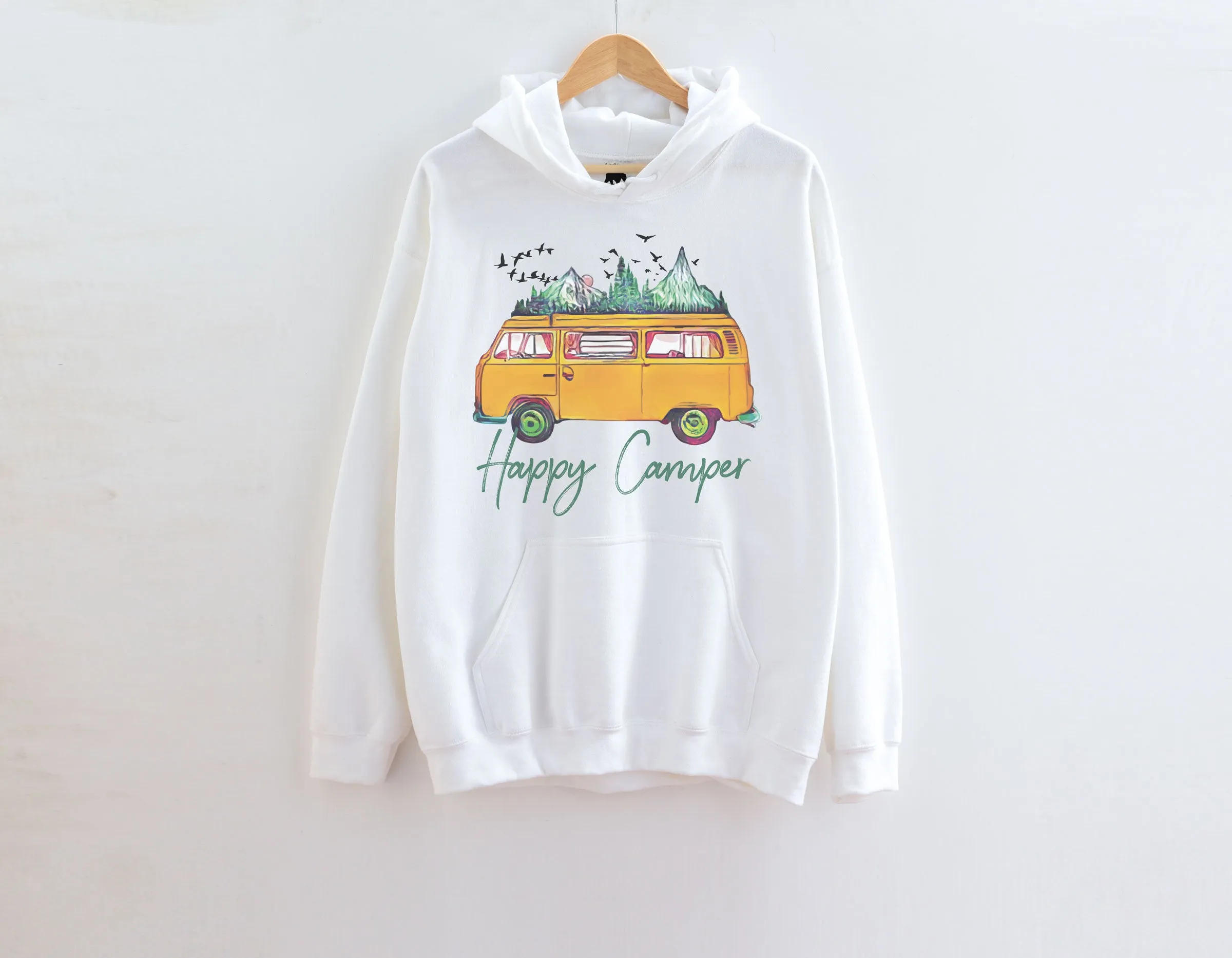 Happy Camper Van Adult Hoodies